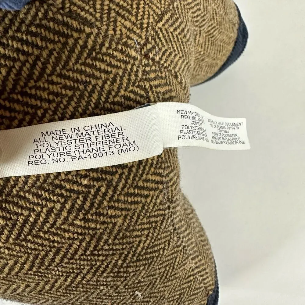 Pottery Barn Kids Tweed Corduroy Plush Puppy Dog 14